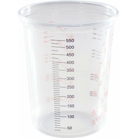 Starchem PC-600 Polypopylene Paint Mixing Cup 600ml, Pack of 50