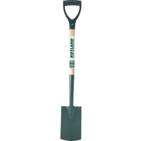 Rutland Border Spade Carbon Steel, Wooden Shaft