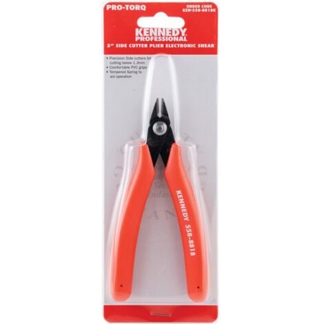 Kennedy Pliers, 5" Side Cutting Wire Cutters 0.8mm Thickness, Steel