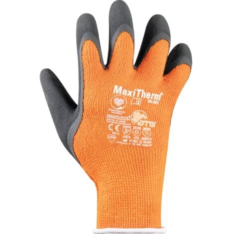 Atg 30-201 MaxiTherm Palm Coated Orange/Black Cold Resistant Gloves - Size 6