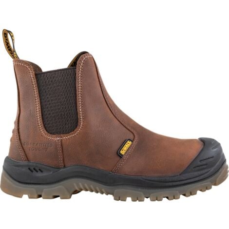 DeWalt Safety Boots Slip-on Mens Brown Size 10