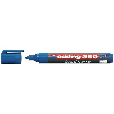 Edding edding 360 Whiteboard Marker Bullet Tip 1.5-3mm Line Blue (Pack 10)