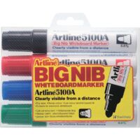 Artline Big Nib Bullet Marker Assorted (Pack-4)