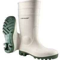 Dunlop 171BV ProMaster Safety White/Green Wellington Boots - Size 6 (39)