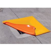 Solent Spill Control Drain Cover Polyurethane 46X46CM Orange - Orange Yellow