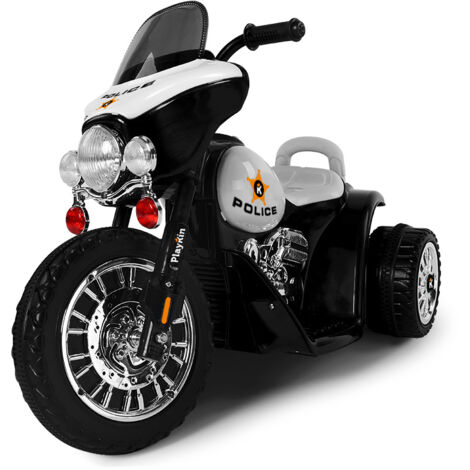 Tricycle Électrique Pour Enfants 3-6 Ans, Moto 3 Roues 6V Avec Effets Lumineux Et Sonores Vehicule Enfant Securise Bleu Noir 86 Cm 96261624