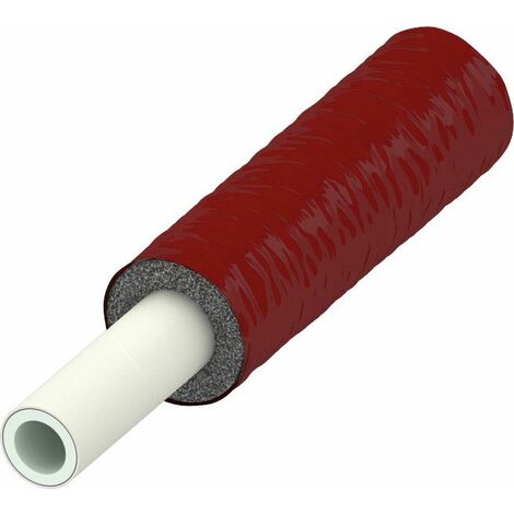 Tece flex Verbundrohr Pe-Xc/Ai/Pe-Rt Dimension 16mm RS 6mm, rot vorgedämmt