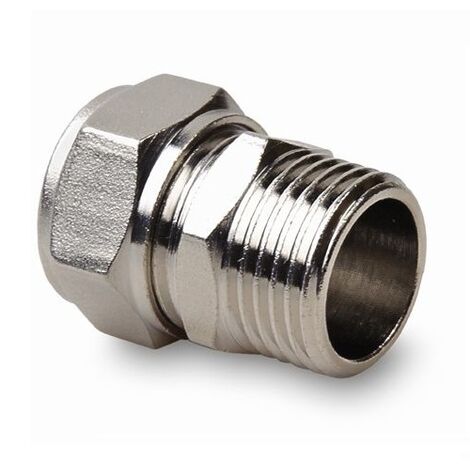 Klemmring Übergang mit AG 16x1/2" Schraubfitting Aluminim Verbundrohr klemmringverschraubung PEX
