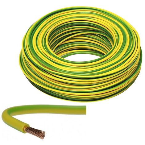 1m Erdungskabel H07V-K 450/750V LGY 25mm2 Grün/Gelb Meterware Kabel