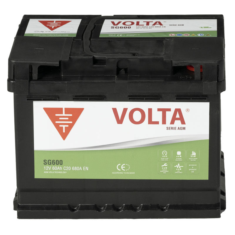 Batería De Coche Start Stop EFB 70Ah 680 A EN Volta SS700D - Volta Baterias