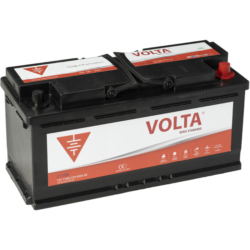 Batería de coche Volta STANDARD 12V 60AH 480A 242x175x190mm +Izq.