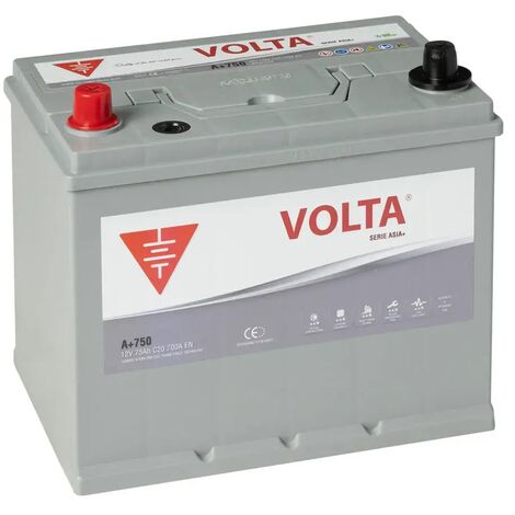 Batería de Coche 75Ah 700A EN Asia Plus +Izq Volta A+750I