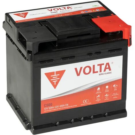 Batería de Coche 50Ah 400A EN Classic Volta C500D (1/3)
