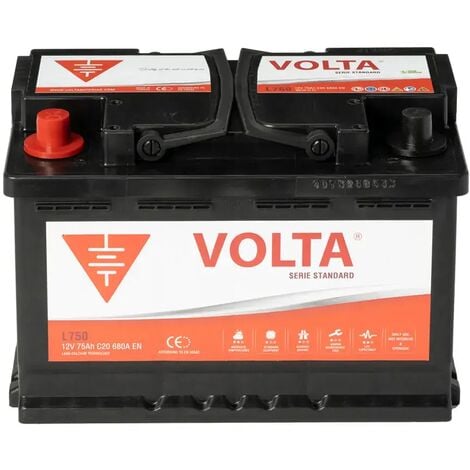 Batería de Coche 75Ah 680A EN Standard +Izq Volta L750I