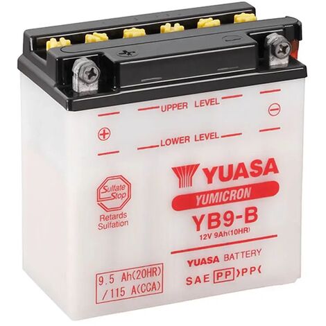 Batería de Moto YUASA YB9-B 12N9-4-B1 9Ah 12V