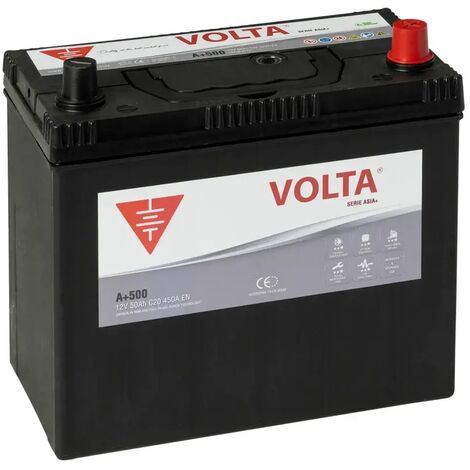 Batería de Coche 50Ah 450A EN Asia Plus Volta A+500D (1/3)