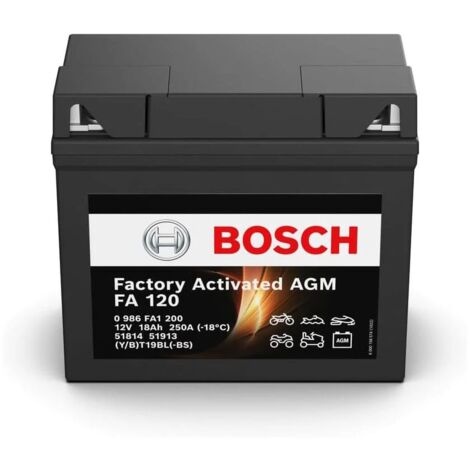 Batería de Moto Bosch FA120 (51913-YT19BL-BS ) 18Ah 250A 12V