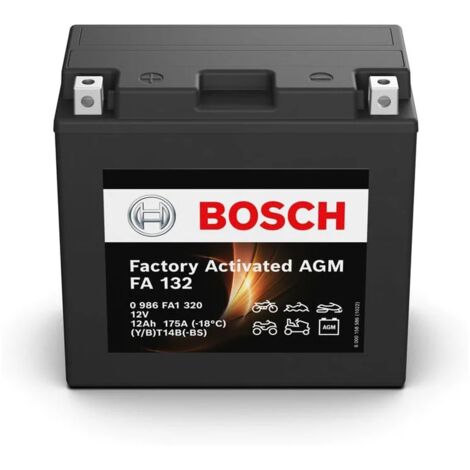 Batería de Moto Bosch FA132 (YT14B-BS) 12Ah 175A 12V