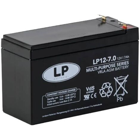 Batería AGM VRLA de la serie LP Serie multiuso LP12-7 (12V 7,0Ah)