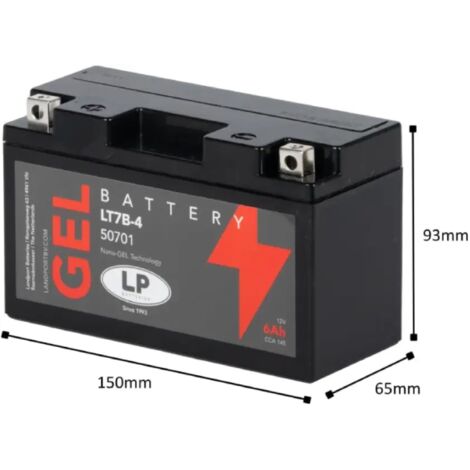 Batería de Moto 6,5Ah 12V LP LT7B-4