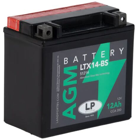Batería de Moto 12Ah 12V LP LTX14-BS
