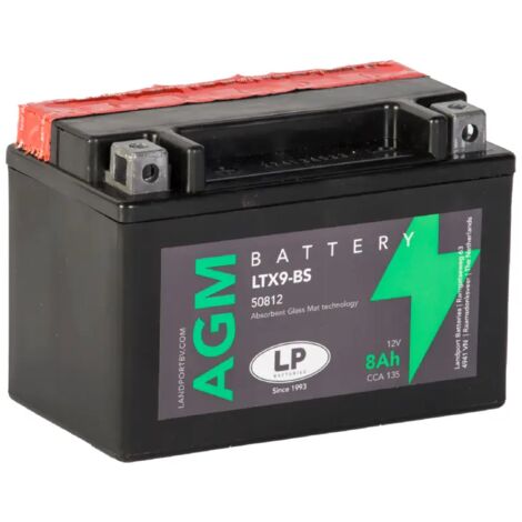 Batería de Moto 8Ah 12V LP LTX9-BS (1/2)