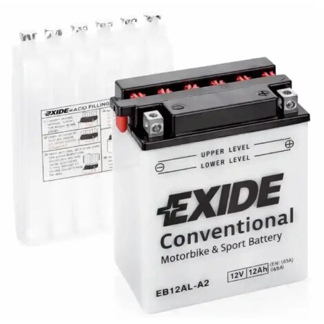 Batería de Moto EXIDE EB12AL-A2 12V 12Ah