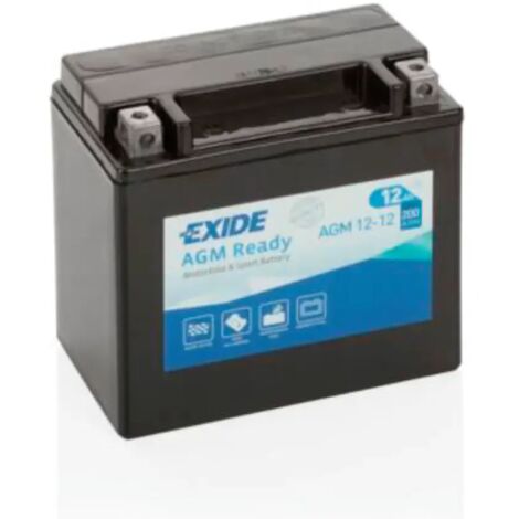 Batería De Moto Exide AGM12-12 (12V 12Ah)