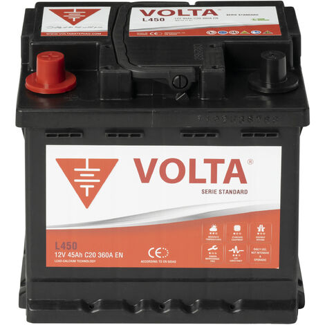 Batería de coche Volta STANDARD 12V 45AH 360A 207x175x190mm +Izq. (1/3)