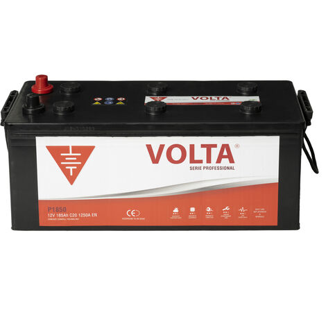 Batería de camión PROFESSIONAL 185AH 1250A Borne +Izq. Medidas 513x223x223mm