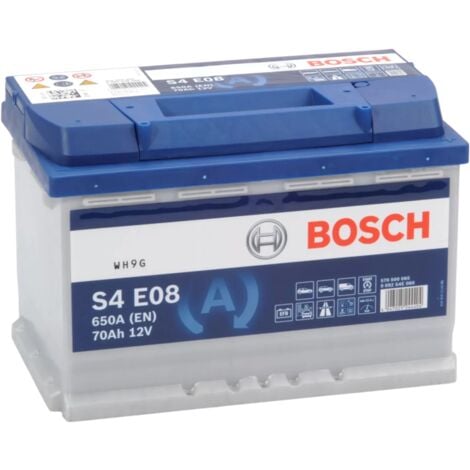 Batería de Coche Bosch 70Ah 650A EN S4E08 borne +  dcha
