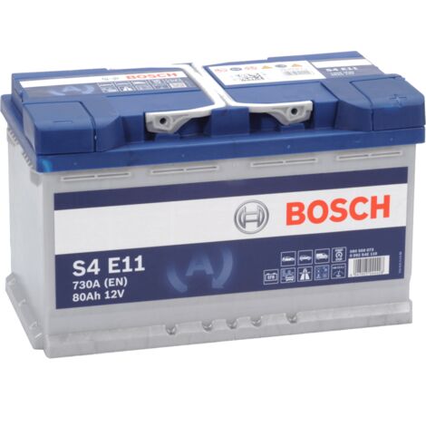 Batería de Coche Bosch 80Ah 730A EN S4E11 borne +  dcha
