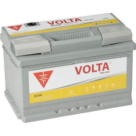 Car Battery, Volta, Agm, Start-stop, 12v, 70ah, 760a, In Borne +