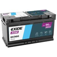 Batería de Coche Exide EK960 AGM 96Ah 850A