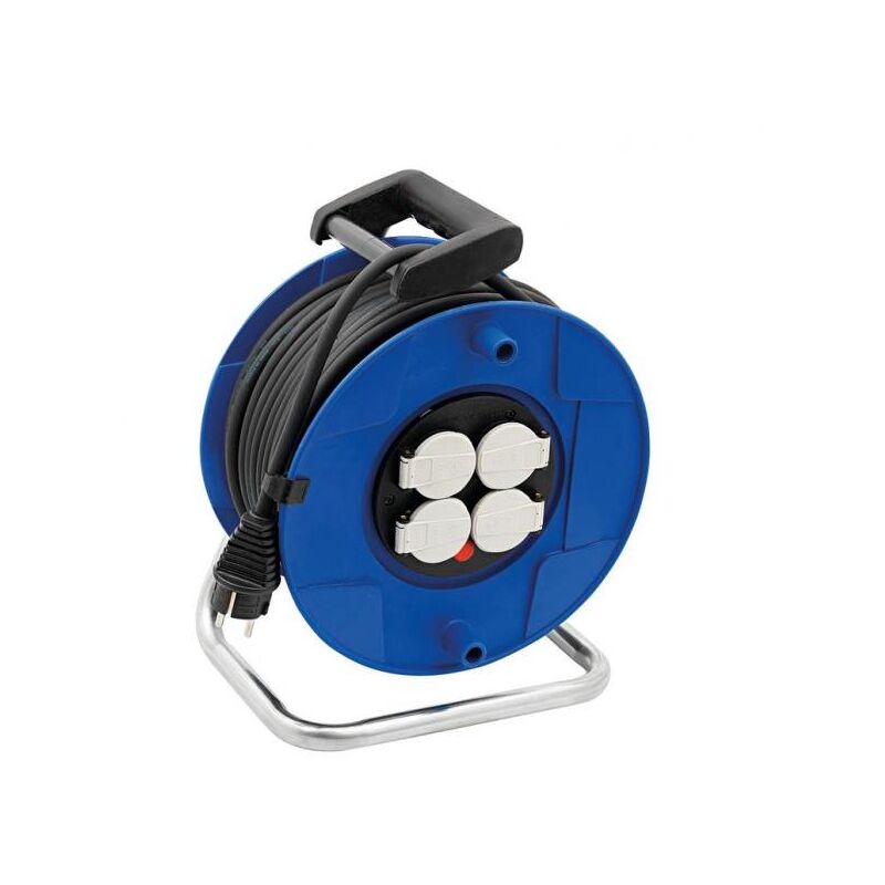 Enrouleur De Câble électrique BERNER 25m - Câble H07RN-F 3G1,5mm², IP44 - Neuf Sous Emballage