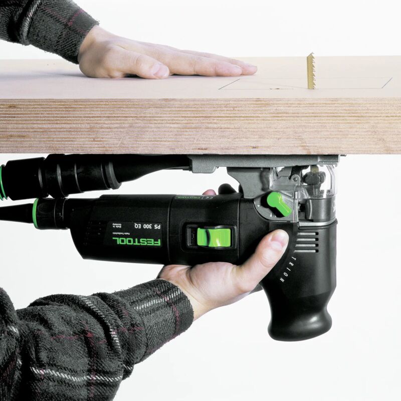 Scie Sauteuse Pendulaire Festool PS 300 EQ-Plus - 720W, Guidage Triple, Changement Lame Rapide - 10