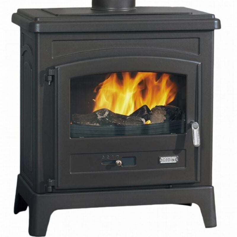 Poêle bois bûche GODIN Fonteval 10Kw - Anthracite - 389143