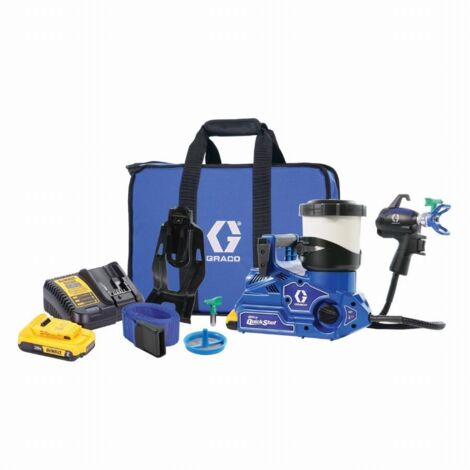 Graco – Pistolet à peinture airless 18V avec 2 batteries 2.0Ah – Pression 138 bars – Technologie Ultra QuickShot pour changement rapide de couleur - 20B476