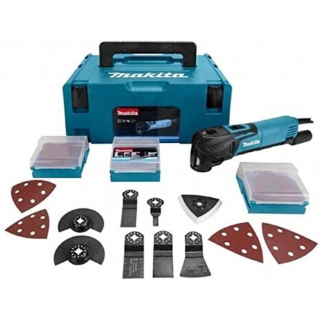 Découpeur Ponceur Multifonctions MAKITA TM3010CX3J - 320W - Avec Accessoires - En Coffret MAK-PAC
