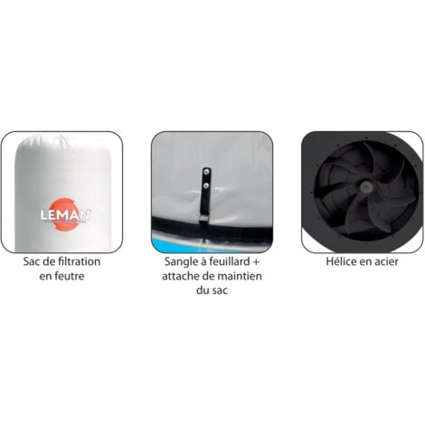 Aspirateur à copeaux LEMAN 1500W 150L - ASP152