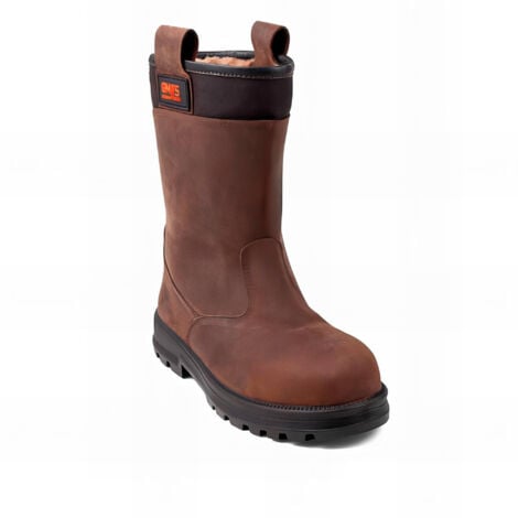 Bottes Fourrées GASTON MILLE KAMA S3 CI en cuir marron Embout et