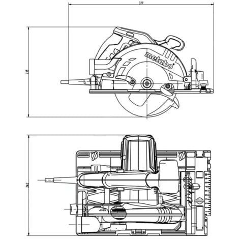 Scie circulaire KS 55 FS - Ø 160 mm 1200W - METABO - 600955000