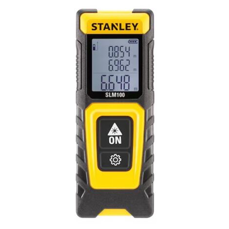 Stanley SLM100 Télémètre laser noir 30 mètres précis