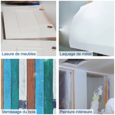 Scheppach Station de Peinture ACS3000 - Système de peinture par pulvérisation - Airless - 750W - 207bar - Rayon 7,6m - Débit 1,1L/min - Légère et ergonomique à l'utilisation