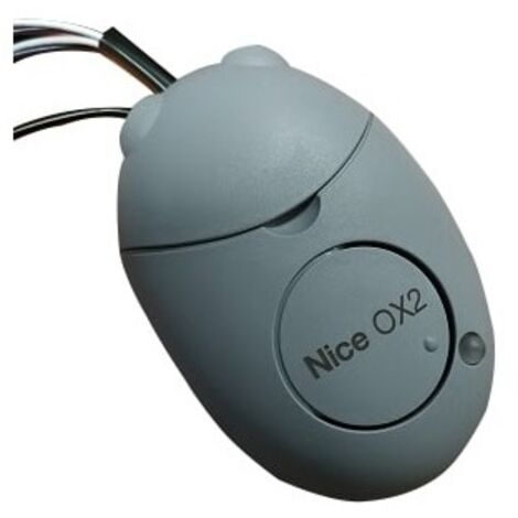 Nice – Récepteur radio 433,92 MHz 2 canaux – Alimentation 12-24V AC/DC – Pré-câblé pour installation rapide – OX2 - 433Mhz