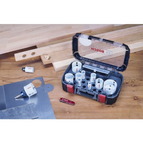 Coffret scies trépans Progressor 14 pièces Ø20 à 76 mm BOSCH - 061599760L