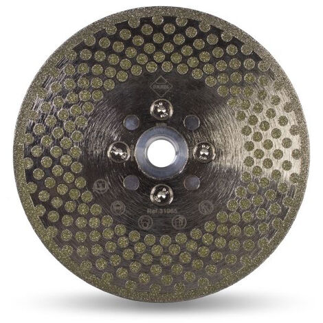 Rubi – Disque diamant 125 mm 31965 – 2 en 1 coupe et meulage – Pour pierre naturelle et céramique – Alésage M14 – Épaisseur 1,8 mm