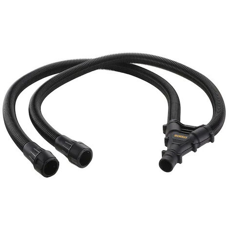 Kit adaptateur Y DWV9470XJ pour scies circulaires – Raccord AirLock – Tuyaux 32mm x 2m pour aspiration efficace – Compatible DEWALT