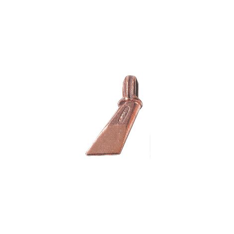 Panne de fer à souder couvreur en cuivre 99,9% – Compatible avec plusieurs modèles – Pour soudures sur zinc, cuivre et inox