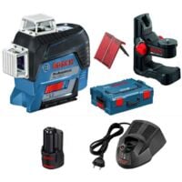 Laser lignes BOSCH GLL3-80C - Auto 3 plans 30m + BM1 L-BOXX - 0601063R02